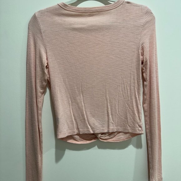 Aerie Light Pink Long Sleeve Top - Picture 2 of 8
